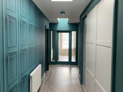 Wood Vinyl Flooring in a corridor