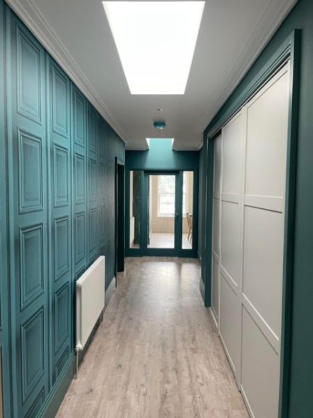 Wood Vinyl Flooring in a corridor