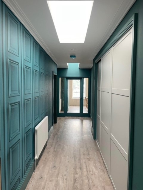 Wood Vinyl Flooring in a corridor