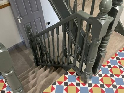 Tiled flooring down stairs - crow carpets