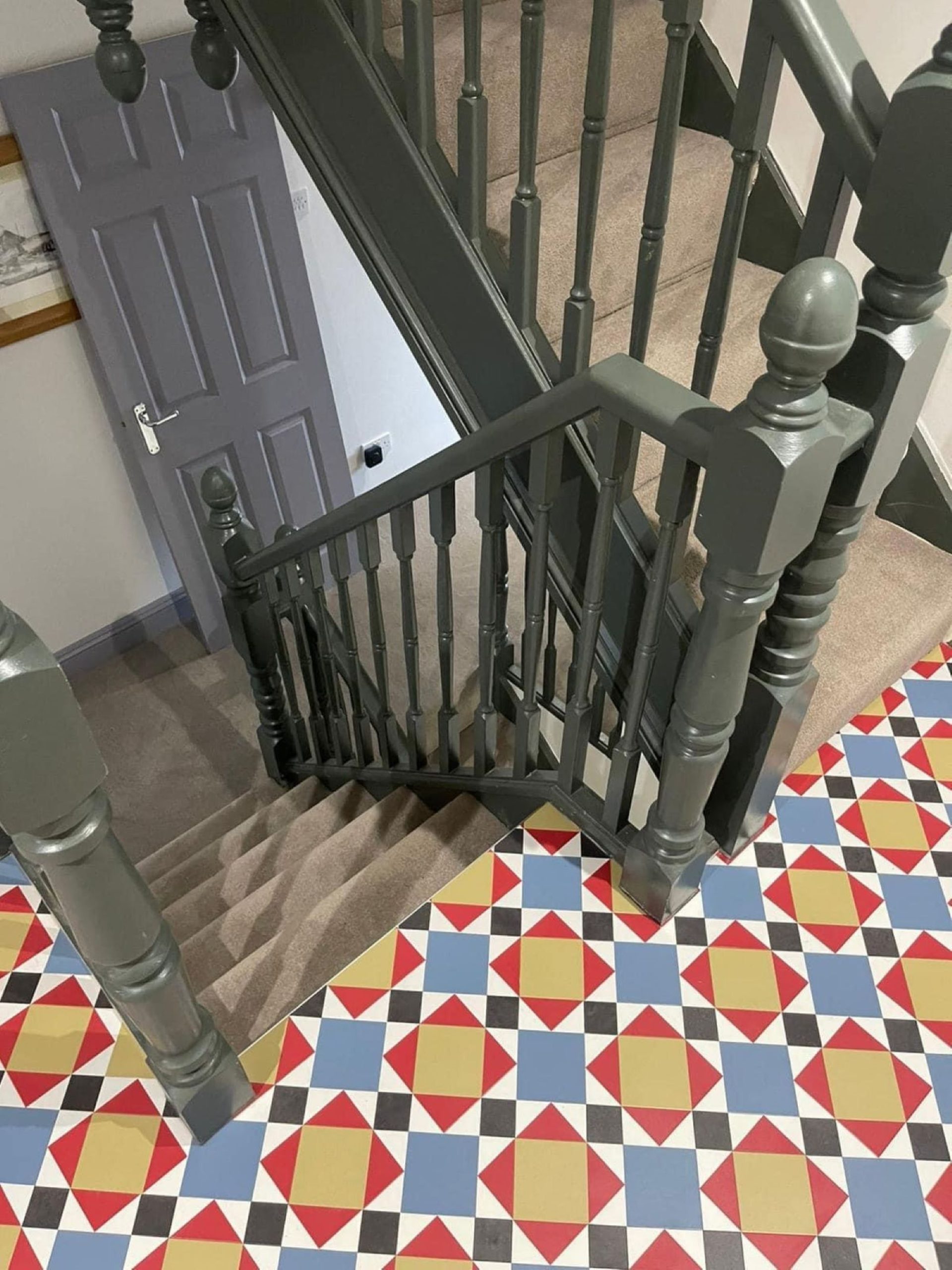 Tiled flooring down stairs - crow carpets