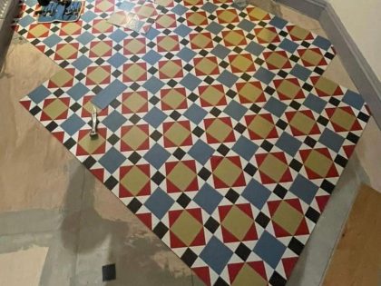 vinyl flooring installation by Crown Carpets