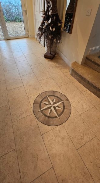 Beautiful Tiled Floor in the hallway