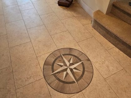Beautiful Tiled Floor in the hallway