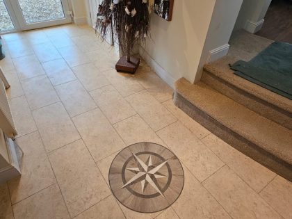 Tile Flooring in the hallway