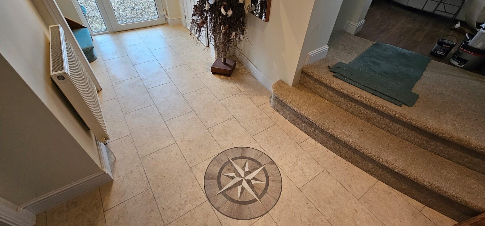Tile Flooring in the hallway
