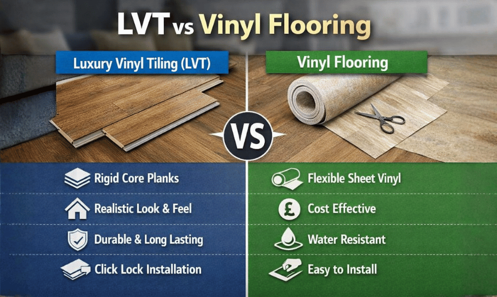 Comparison of LVT V Vinyl Flooring